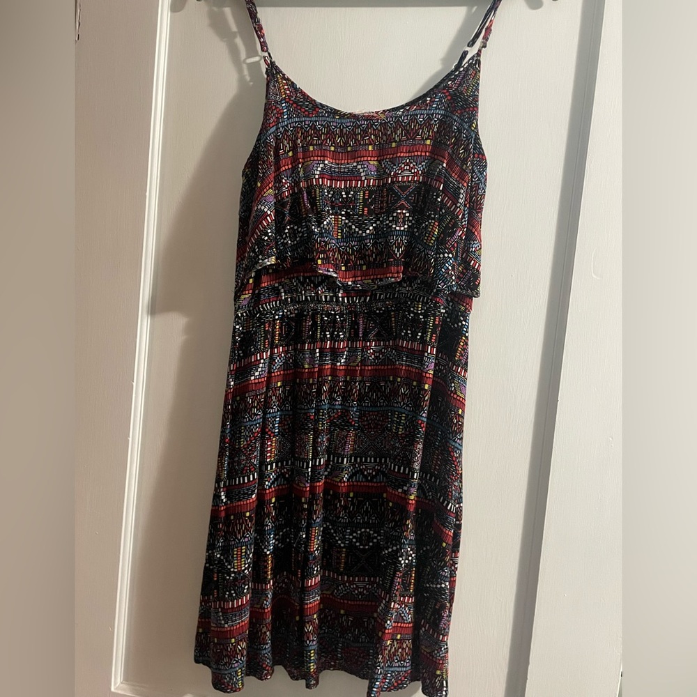 Eyeshadow Black and Red Sleeveless Maxi Sundress